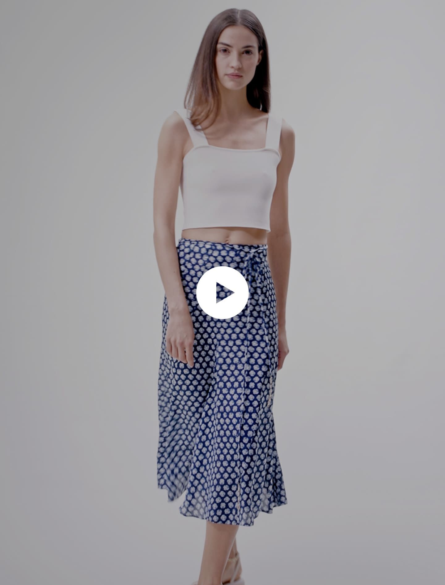 Mid length satin skirts 60 top