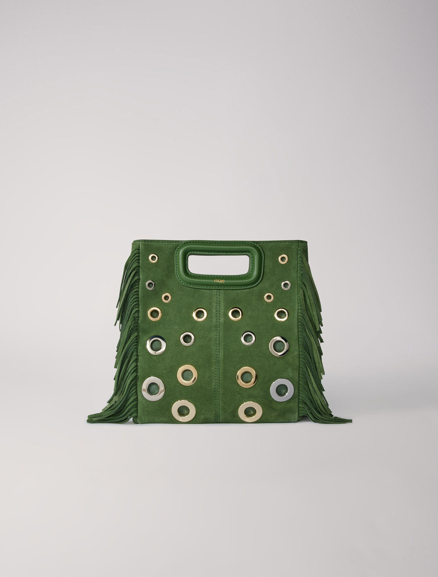 M bag in suede leather