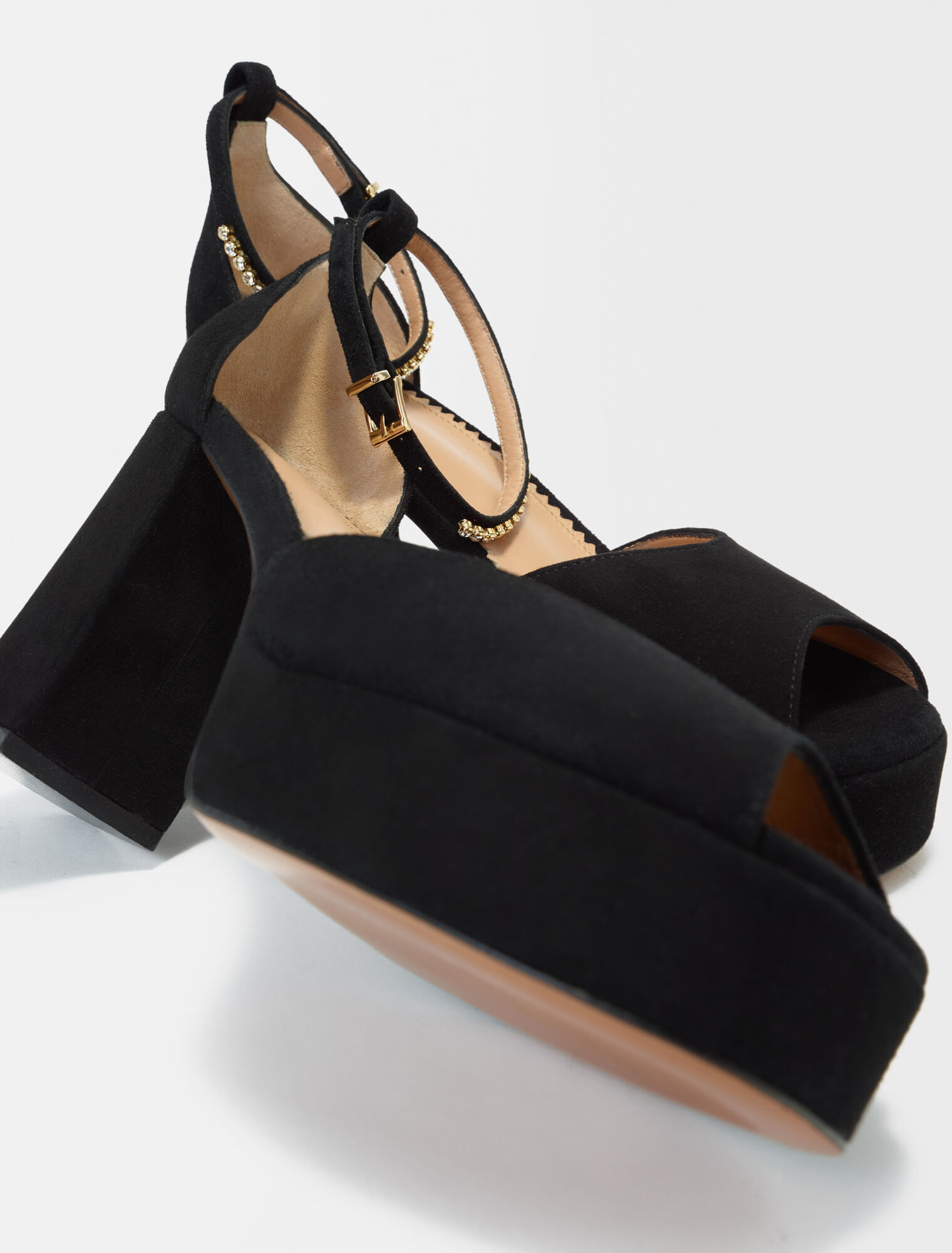 High-heeled sandals