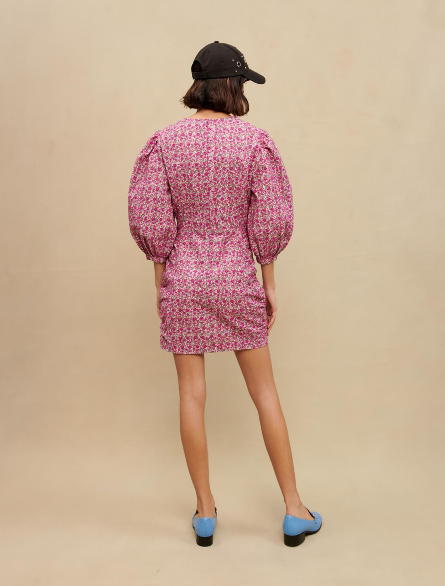 Floral print short dress