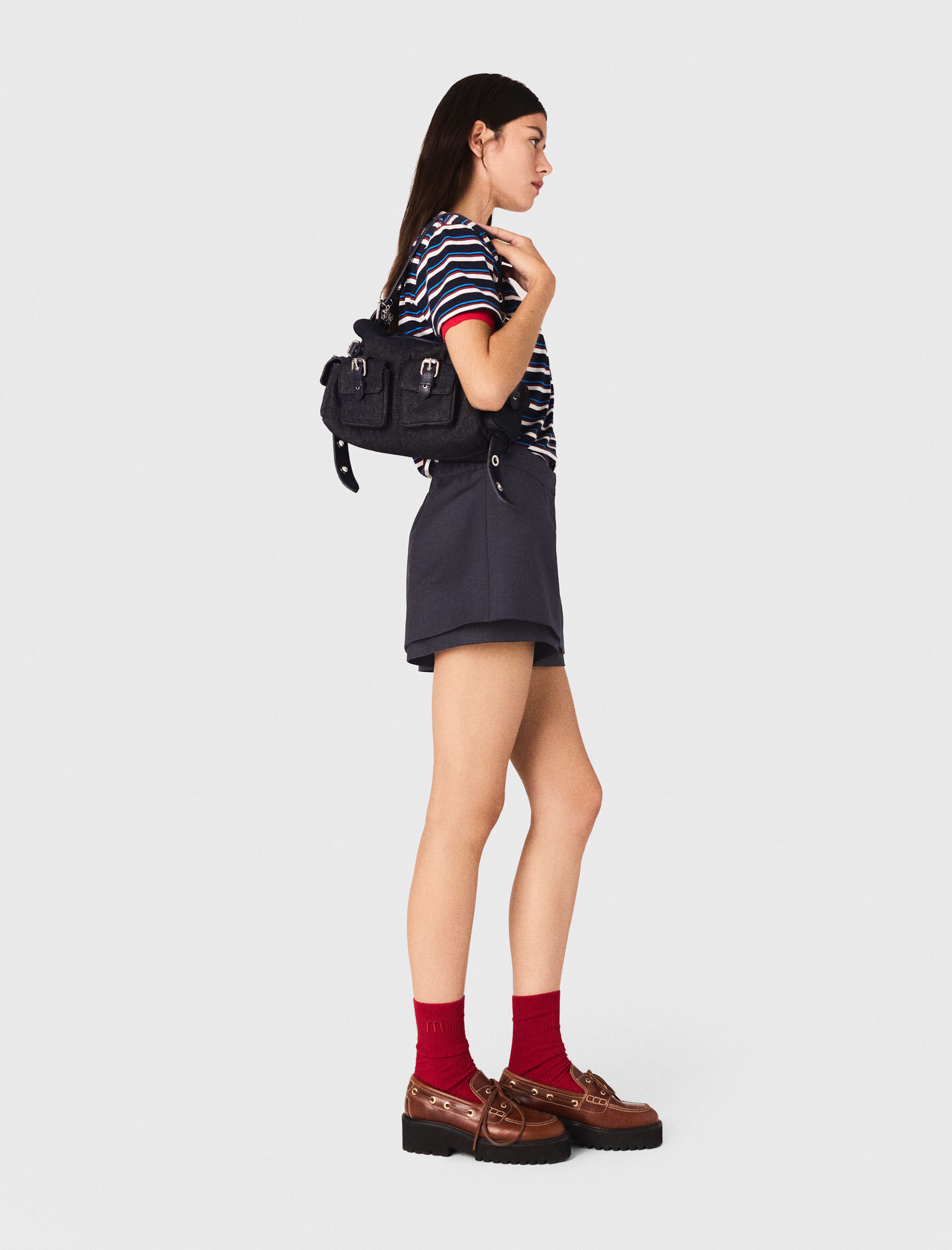 Skort Blue For Women | Maje