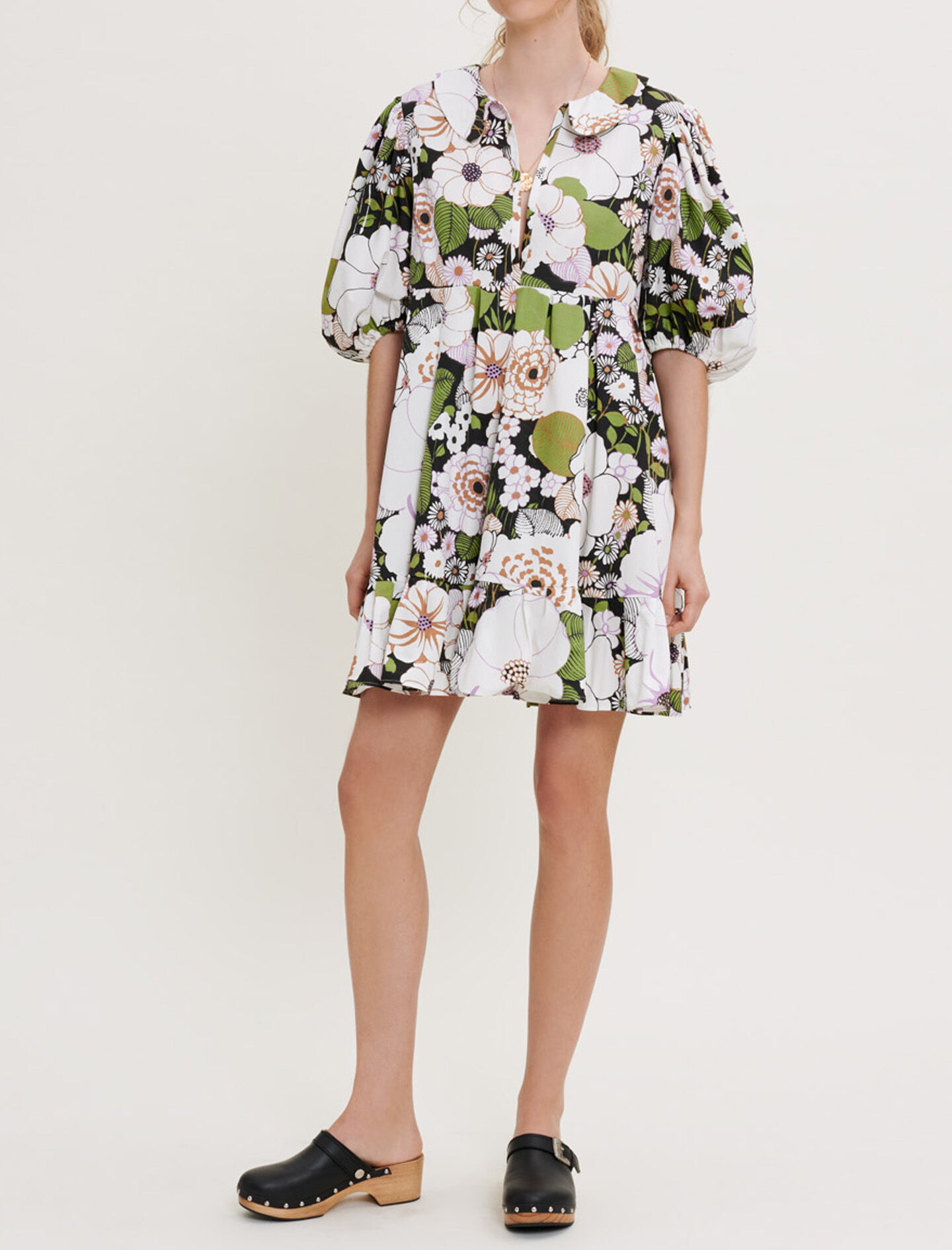 70s floral print dress outlet