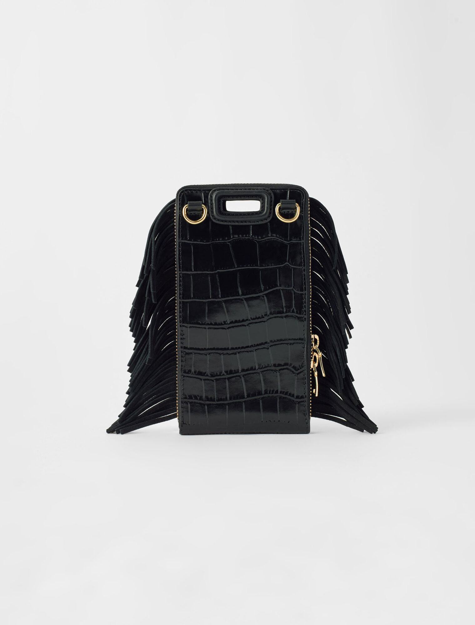 Embossed leather M phone case