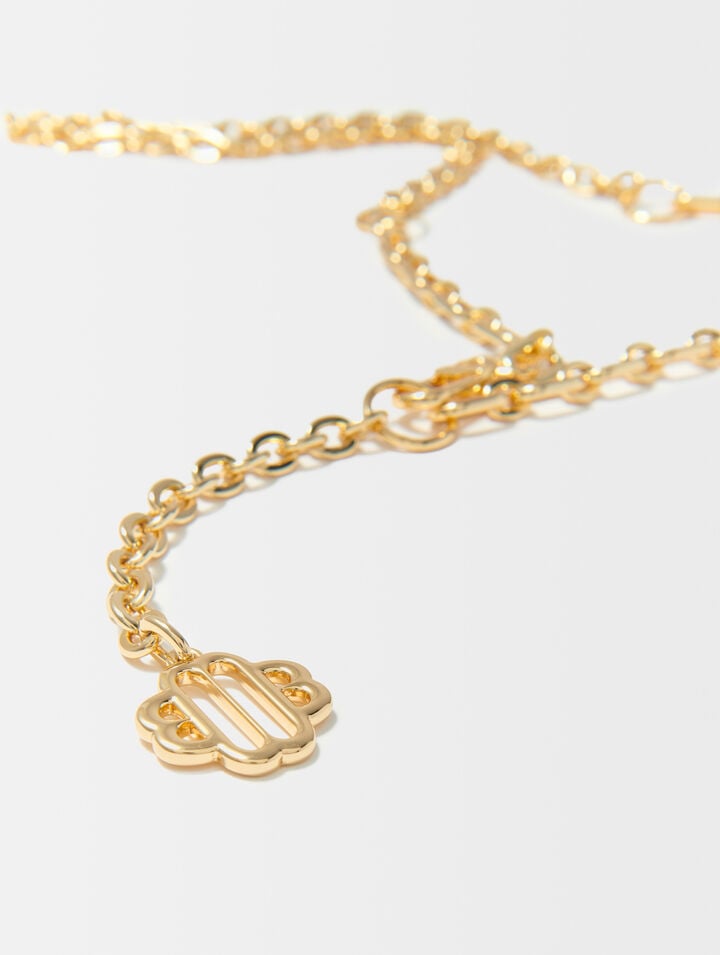 Clover logo chain belt