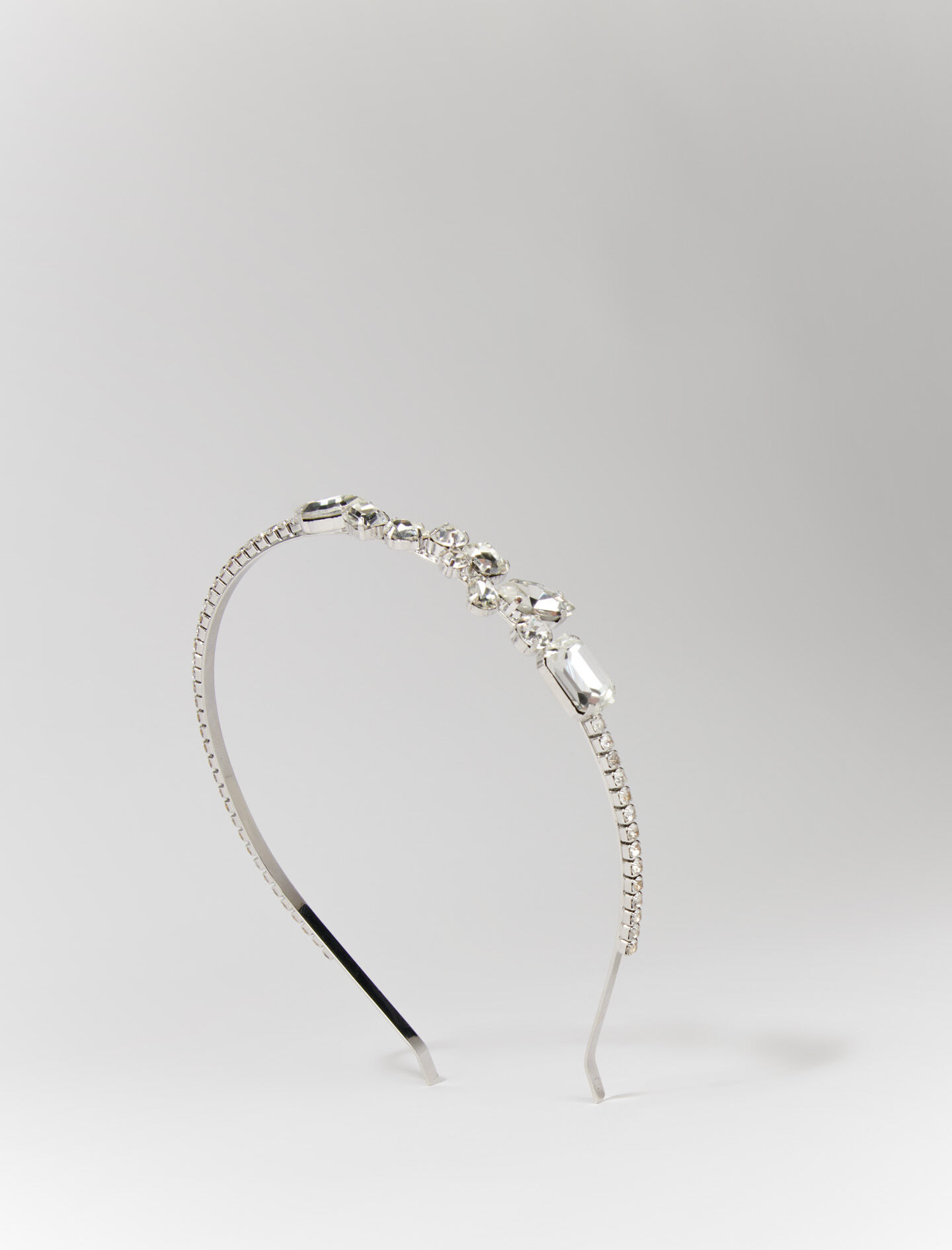Rhinestone headband Black / Gray For Women | Maje