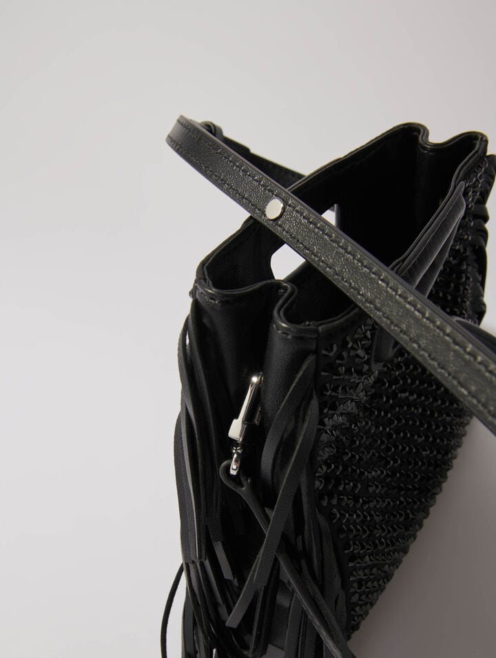 M mini rhinestone bag
