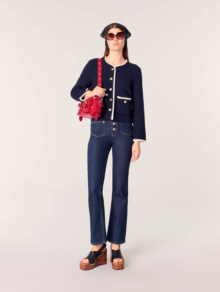 Wool-blend cardigan