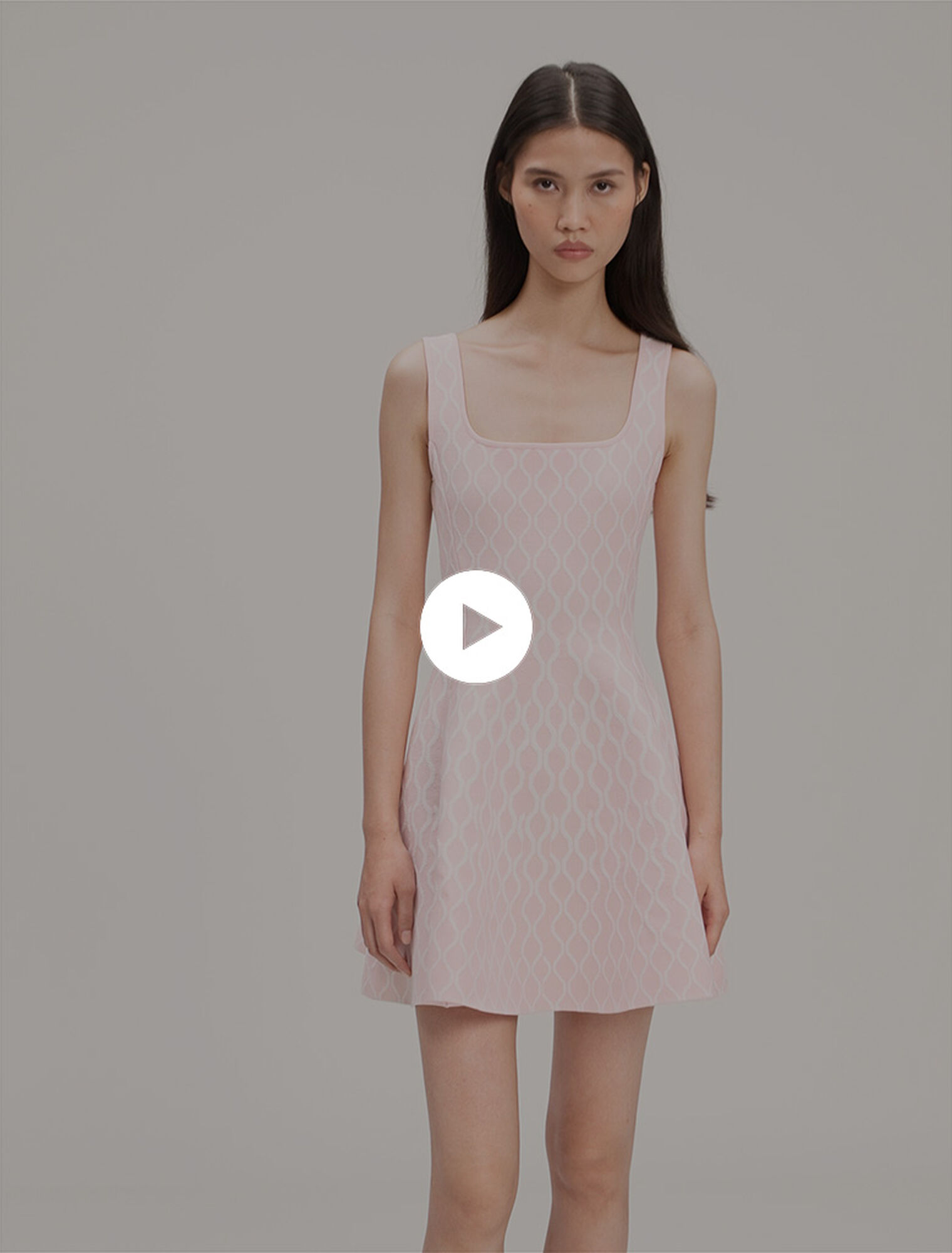 Mini jacquard knit dress