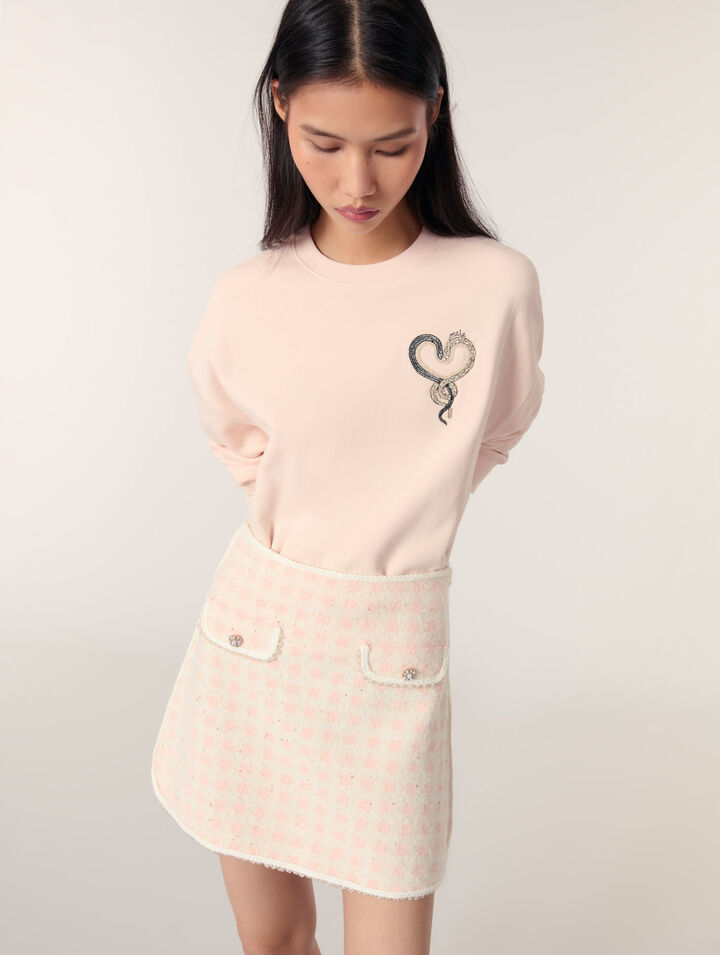 Embroidered sweater