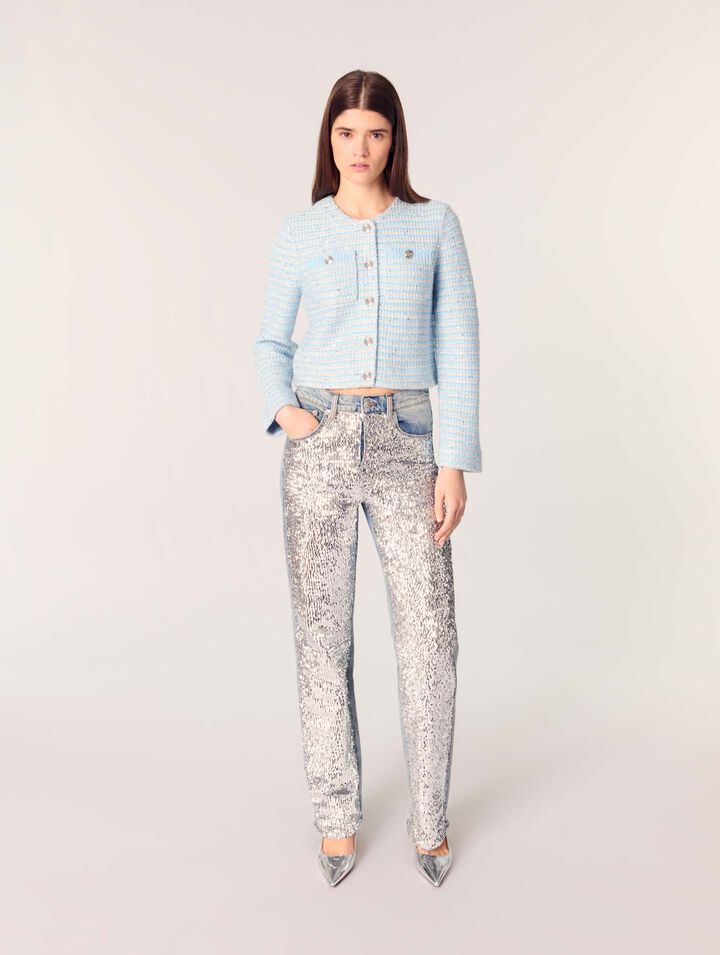 Sequinned cardigan