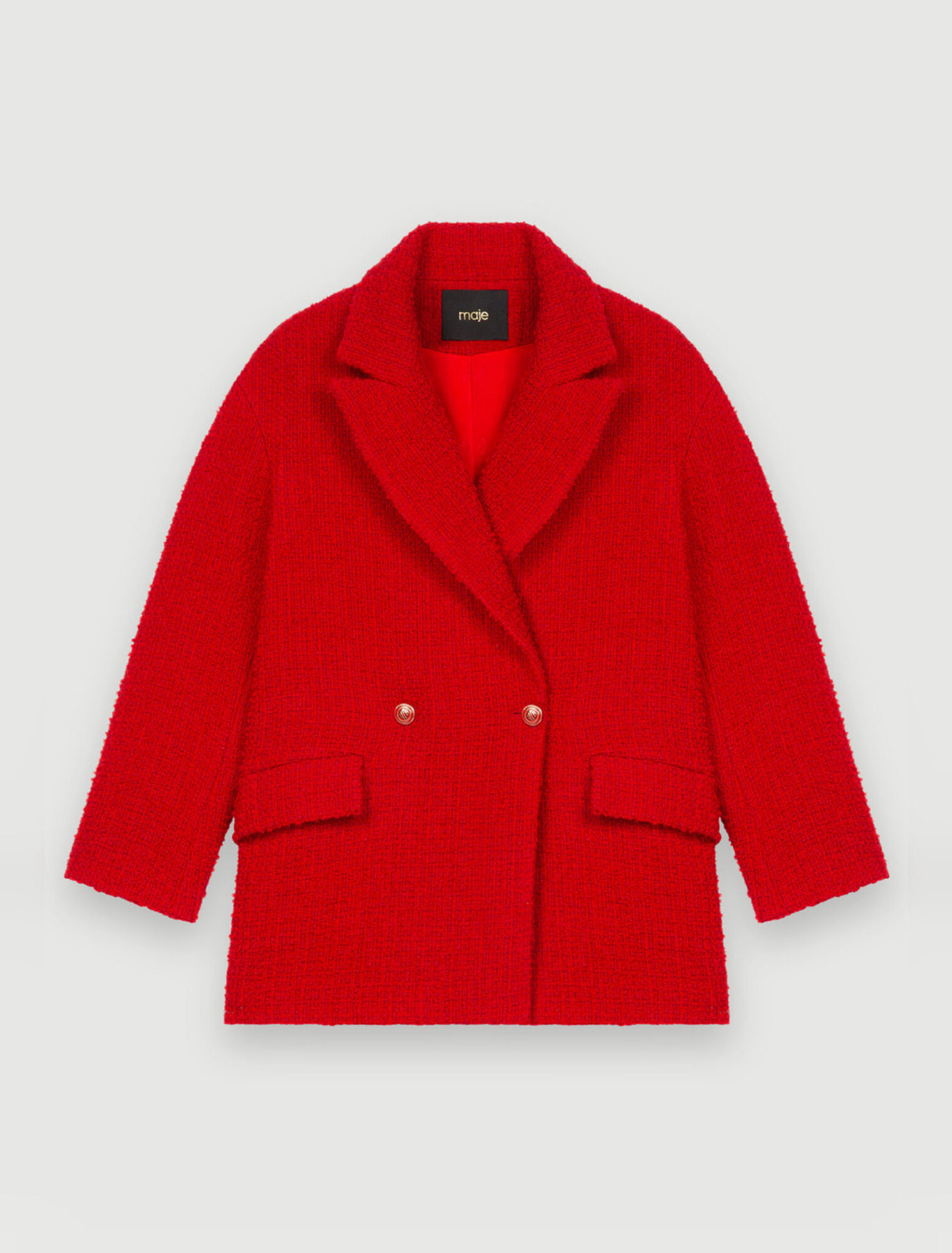 Fancy red tweed coat