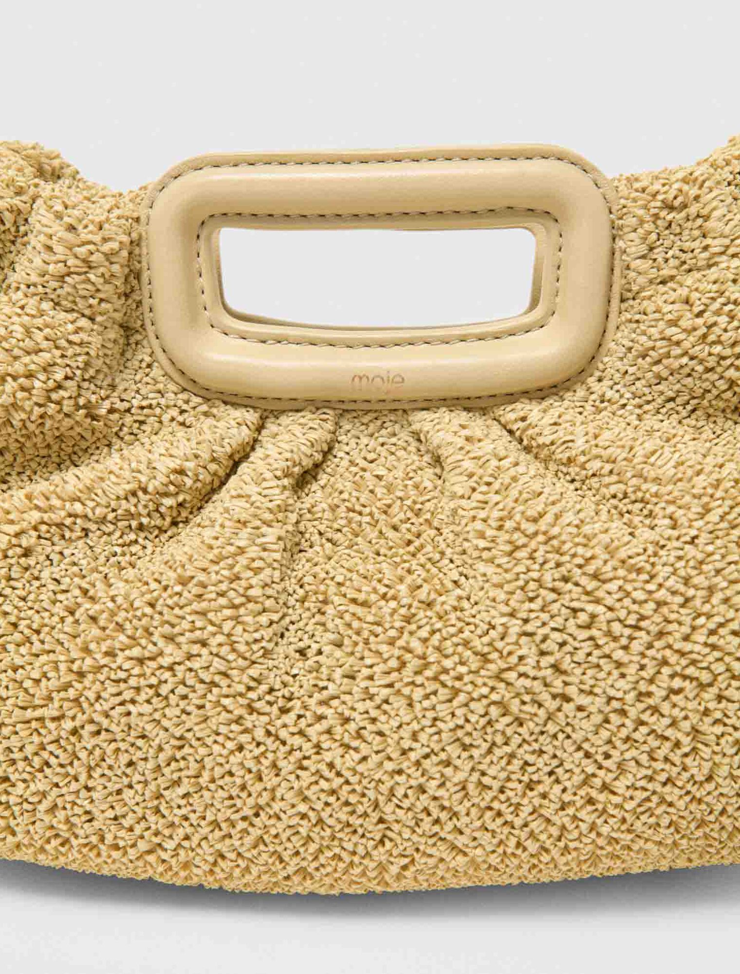 Mipli boucl&eacute; effect clutch bag