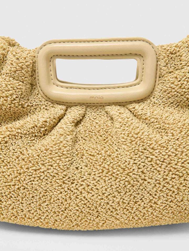 Mipli boucl&eacute; effect clutch bag