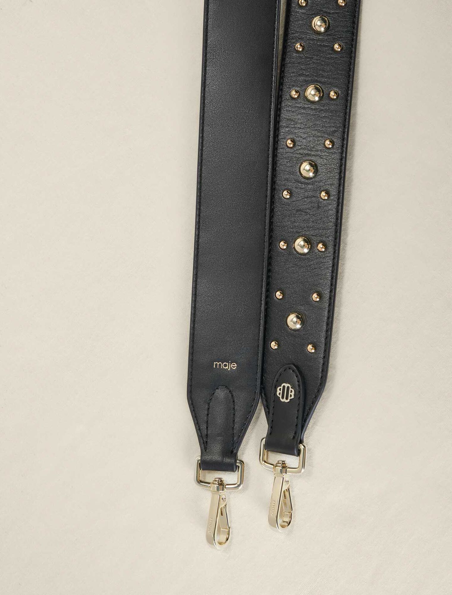 Leather shoulder strap