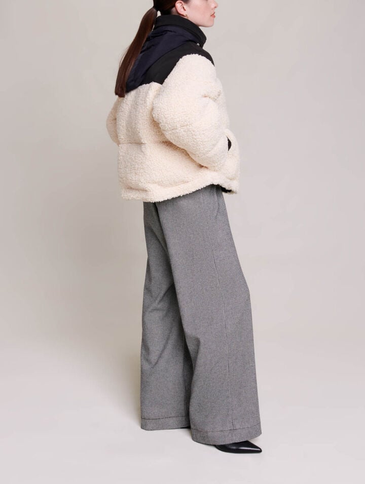 Bicolour padded jacket