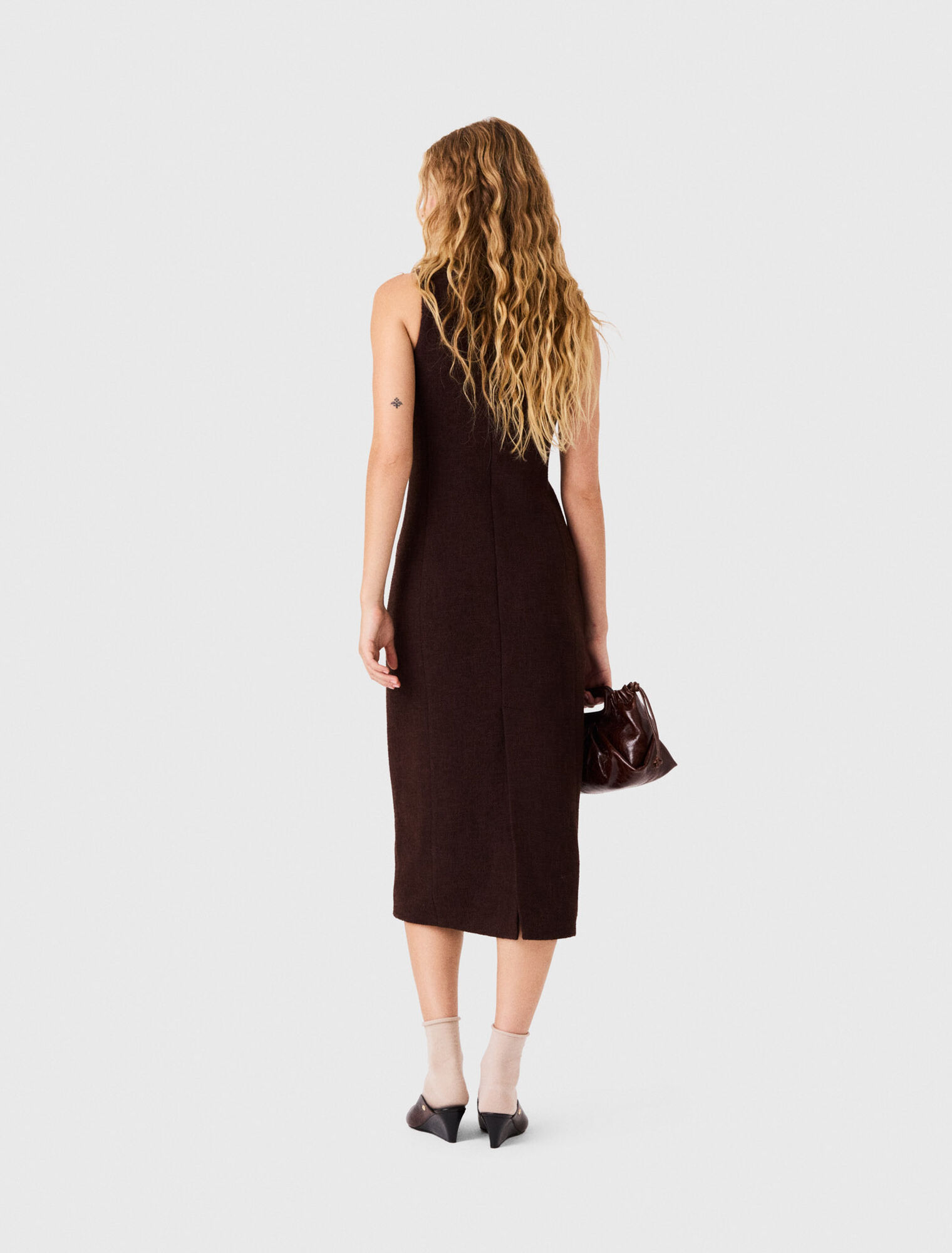Midi tweed dress
