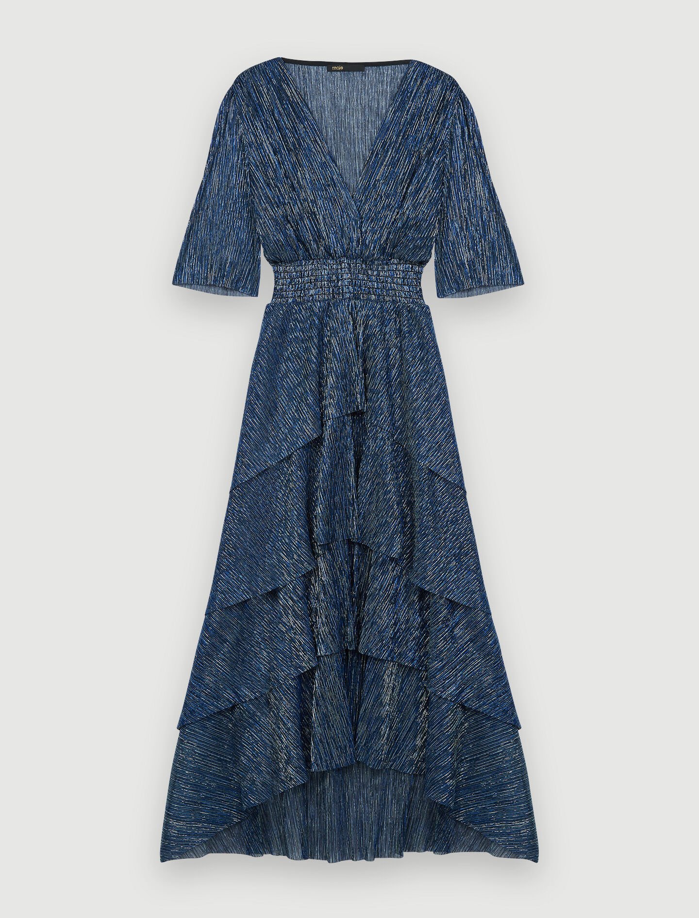 MAJE [マージ] Ruffled Layered Knit Dress Ruffled maxi dress