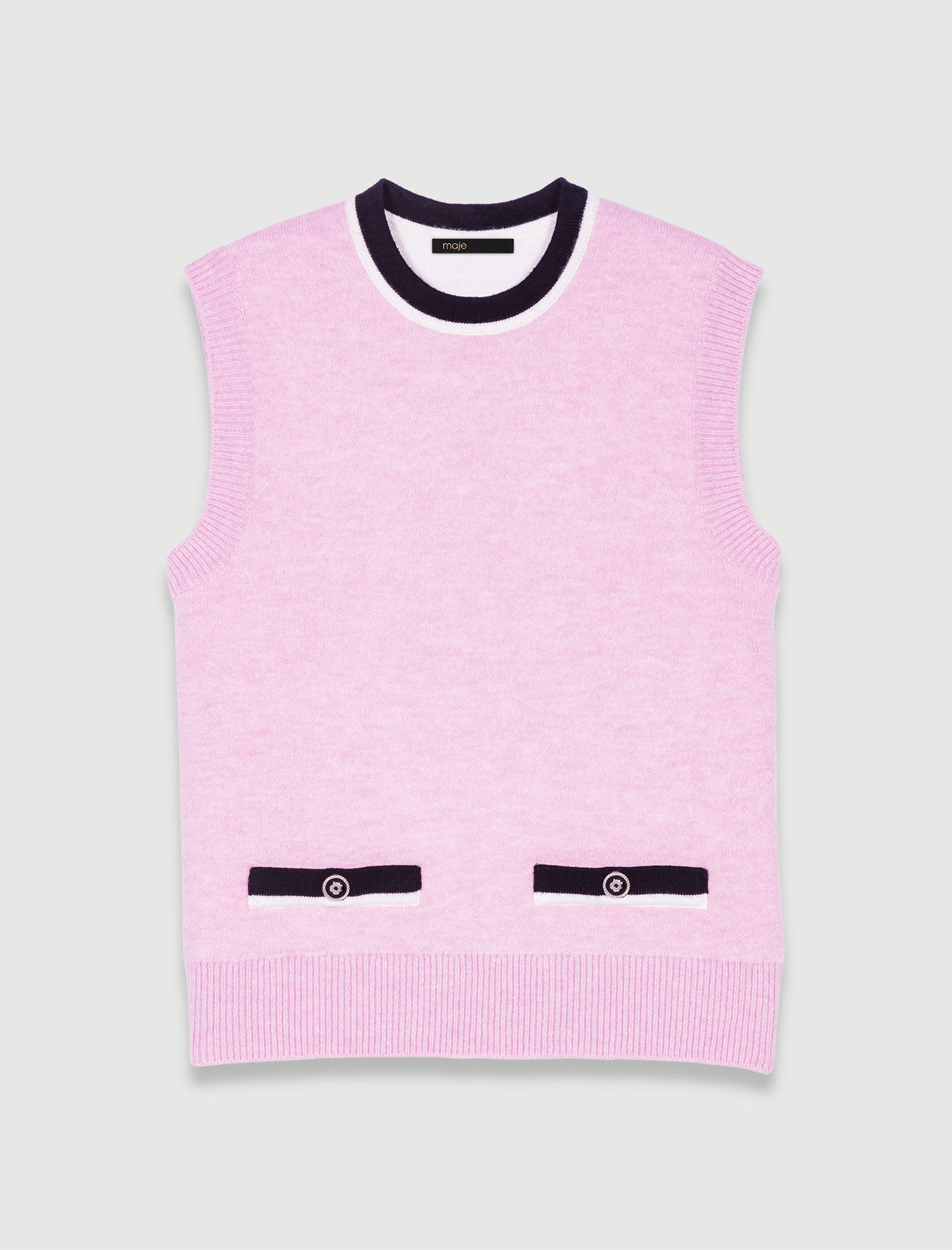 Floral sleeveless jumper