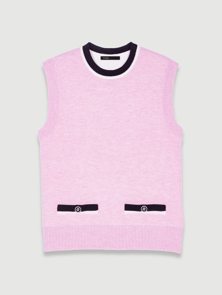 Sleeveless jumper