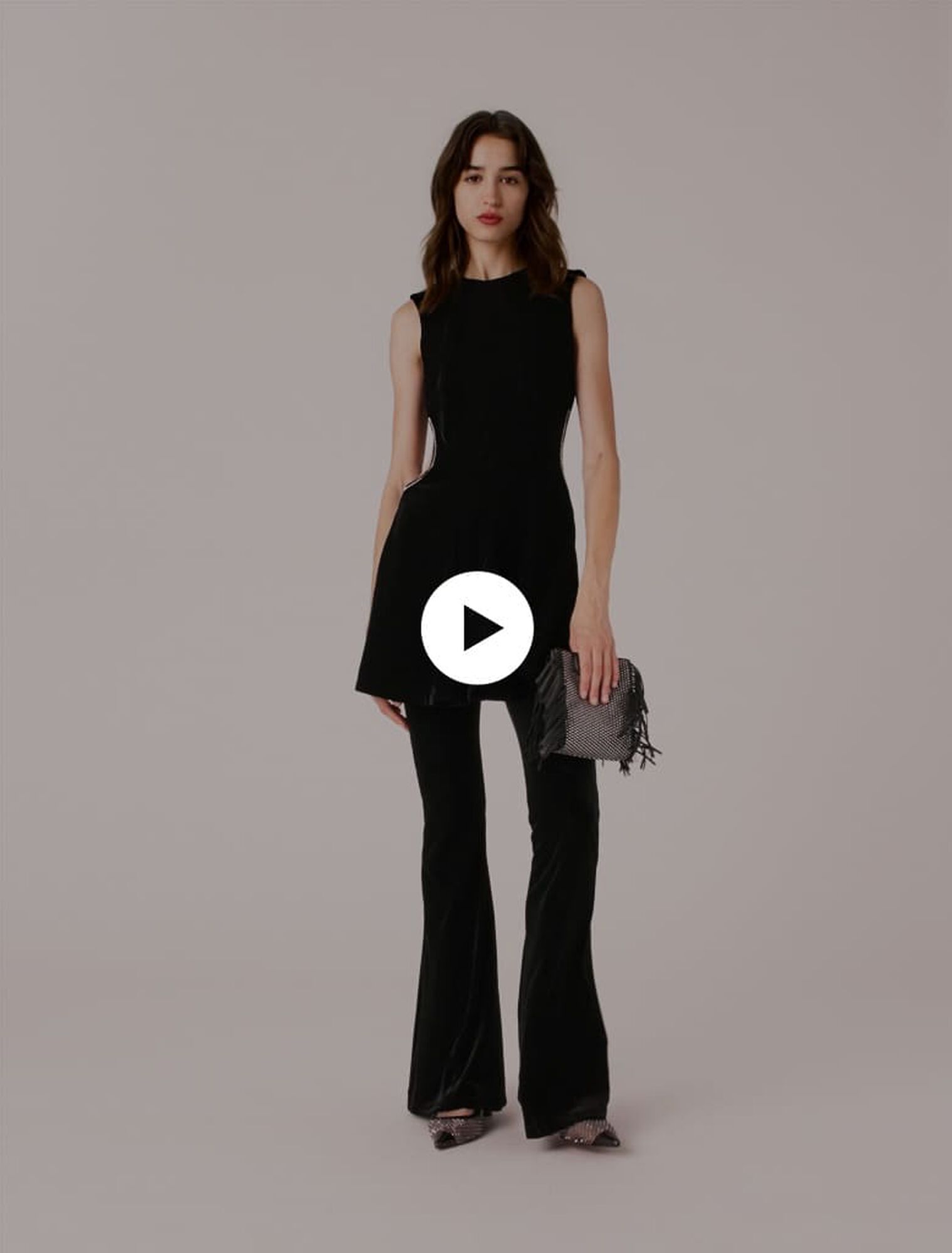 Short velvet dress