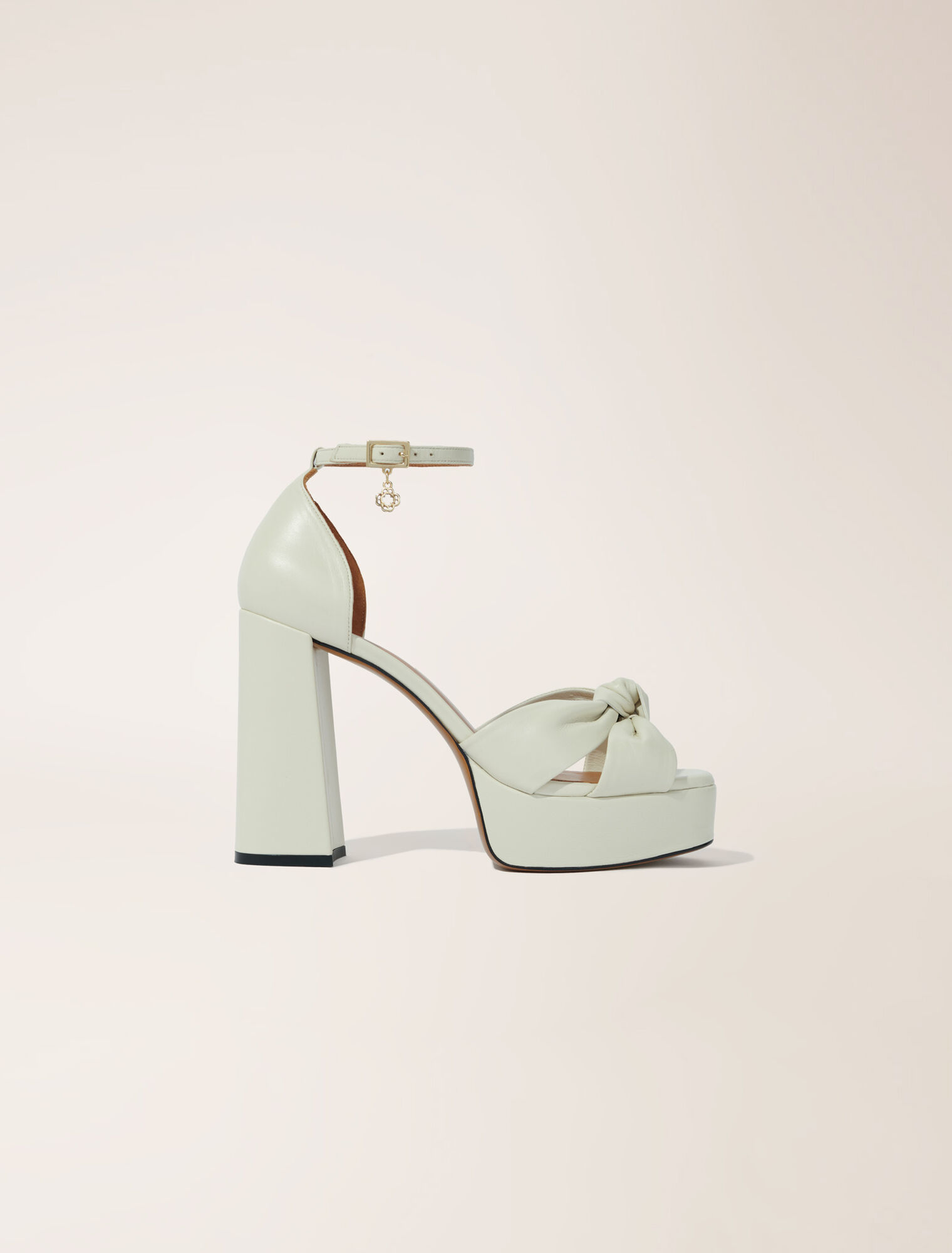 Leather platform sandals