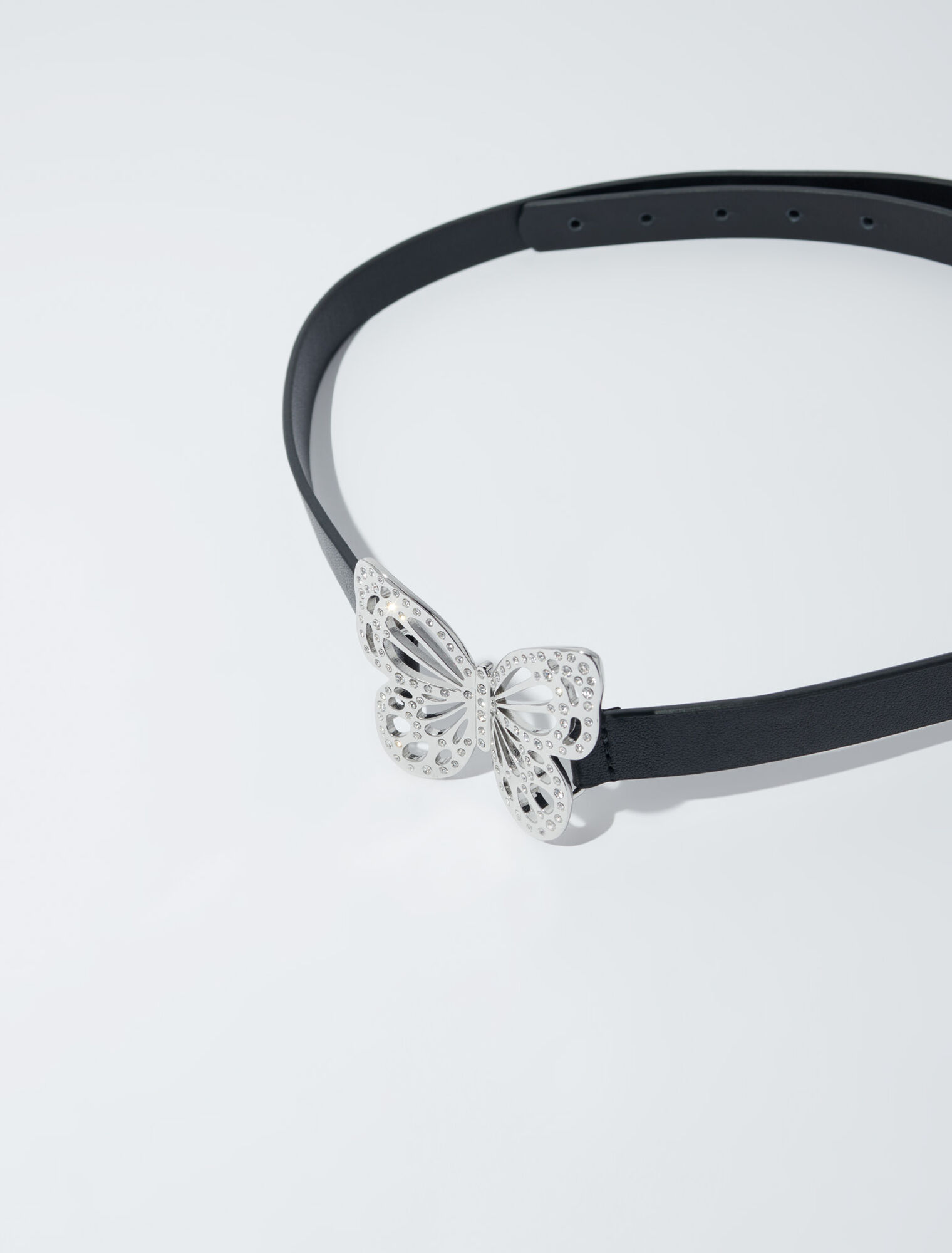 Butterfly rhinestone belt