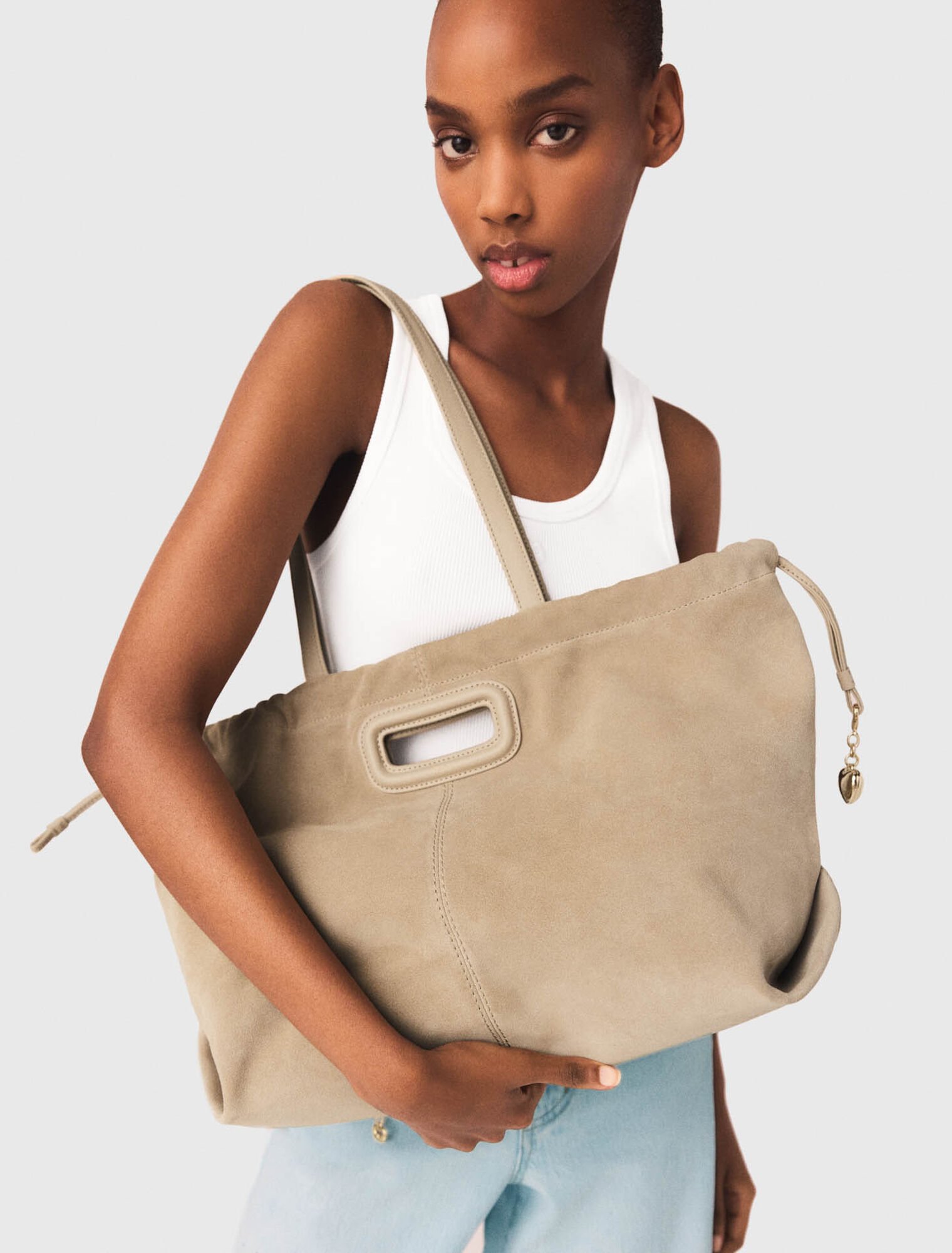 Suede Milpli tote bag