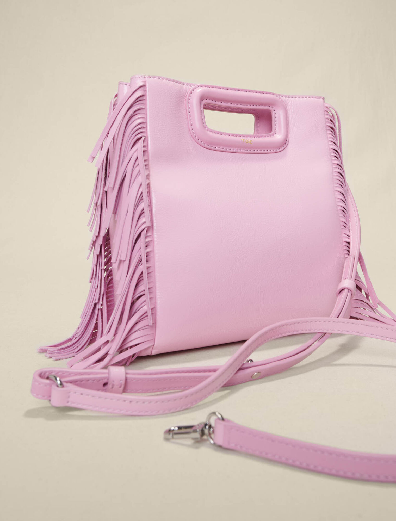 Leather M bag vinyl leather