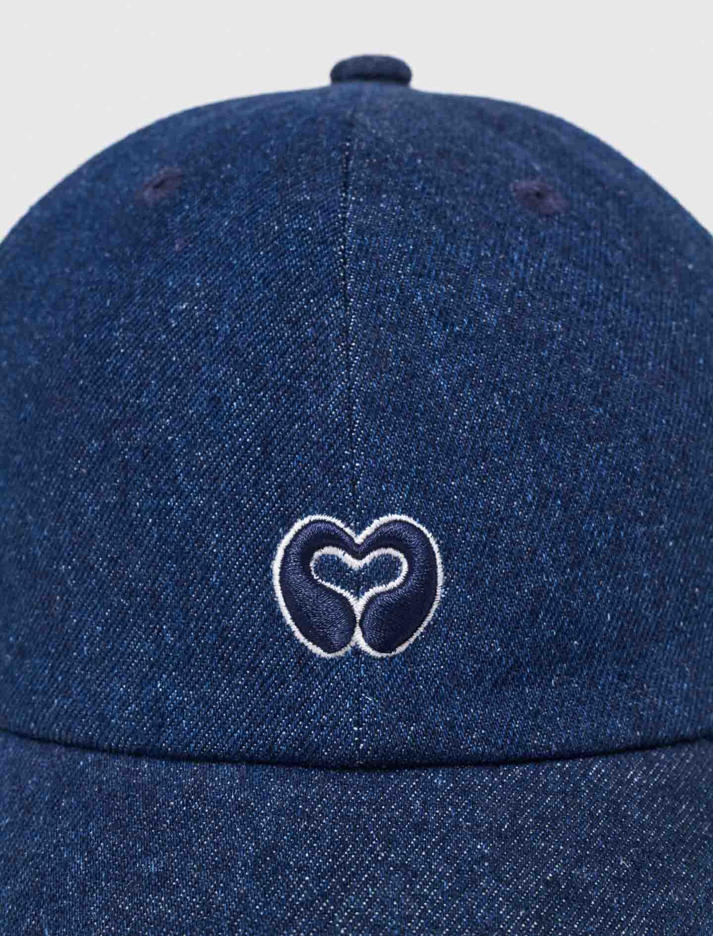Raw denim cap with logo Blue For Women | Maje