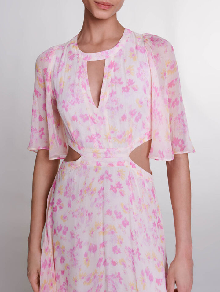 Floral print maxi dress
