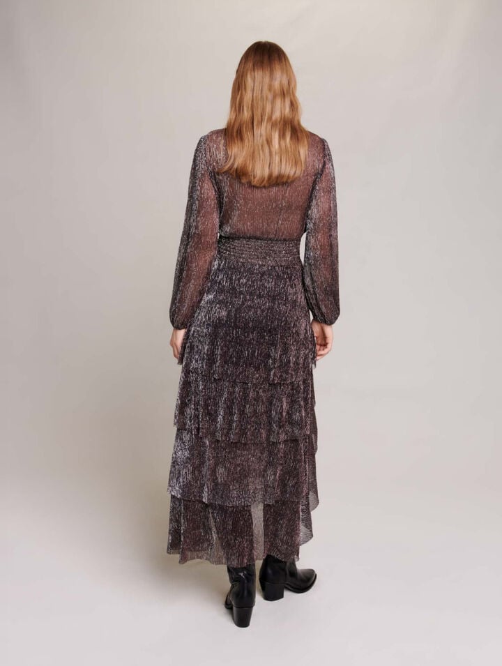Ruffled maxi dress