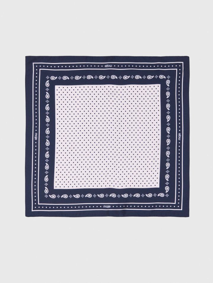 60x60 silk print bandana