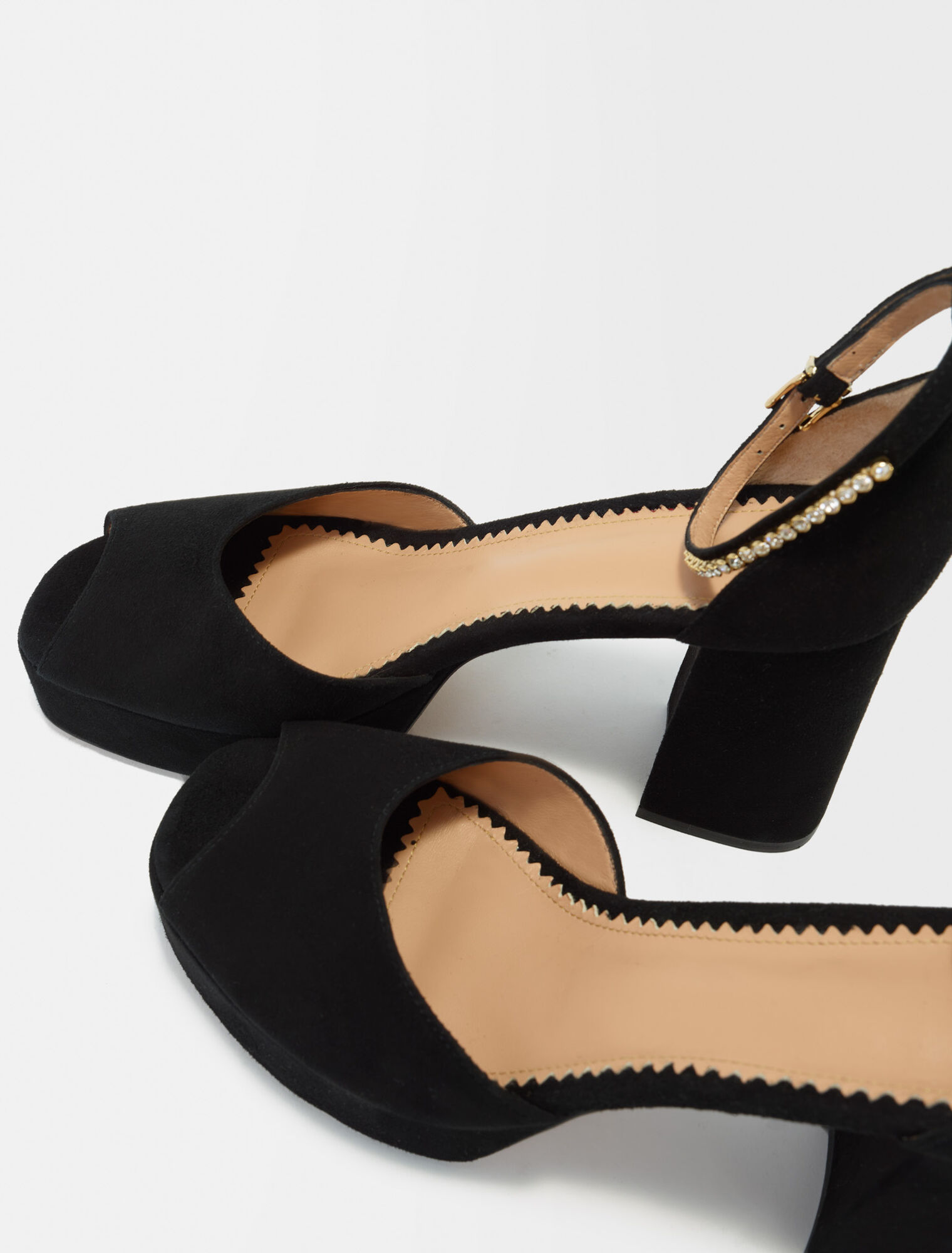 High-heeled sandals