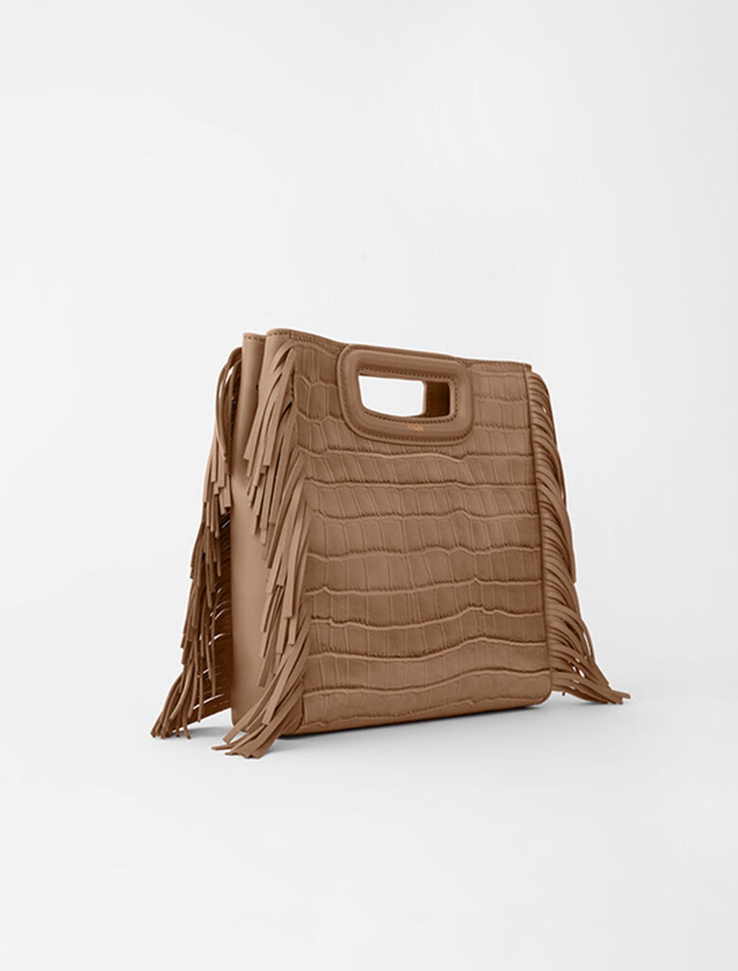 M bag in crocodile-effect leather