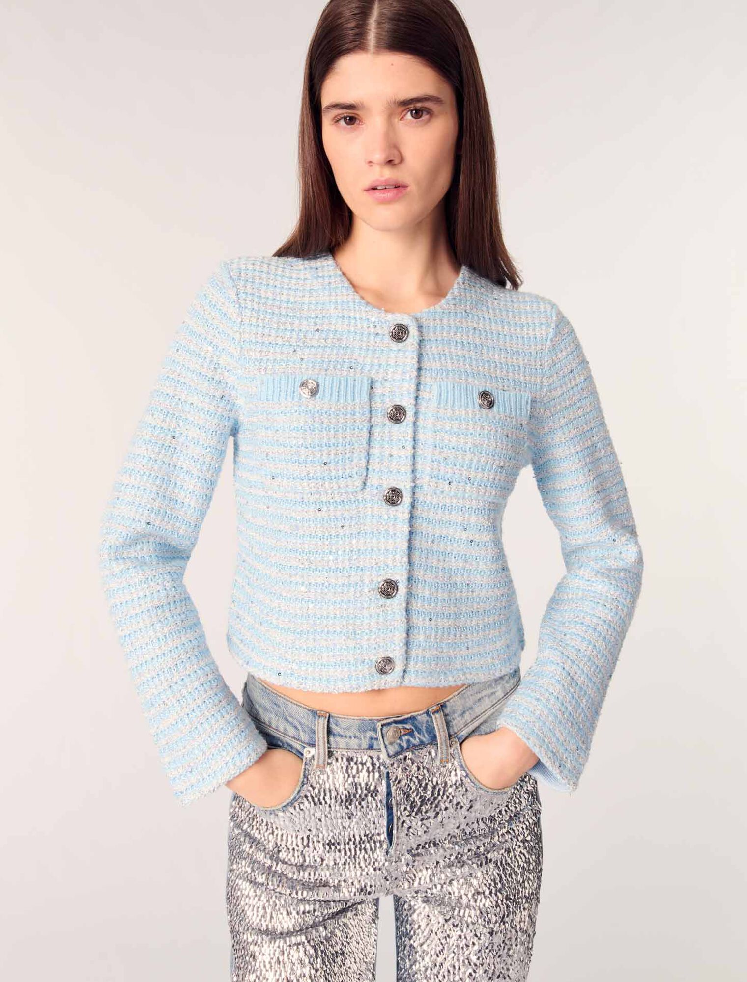 Sequinned cardigan