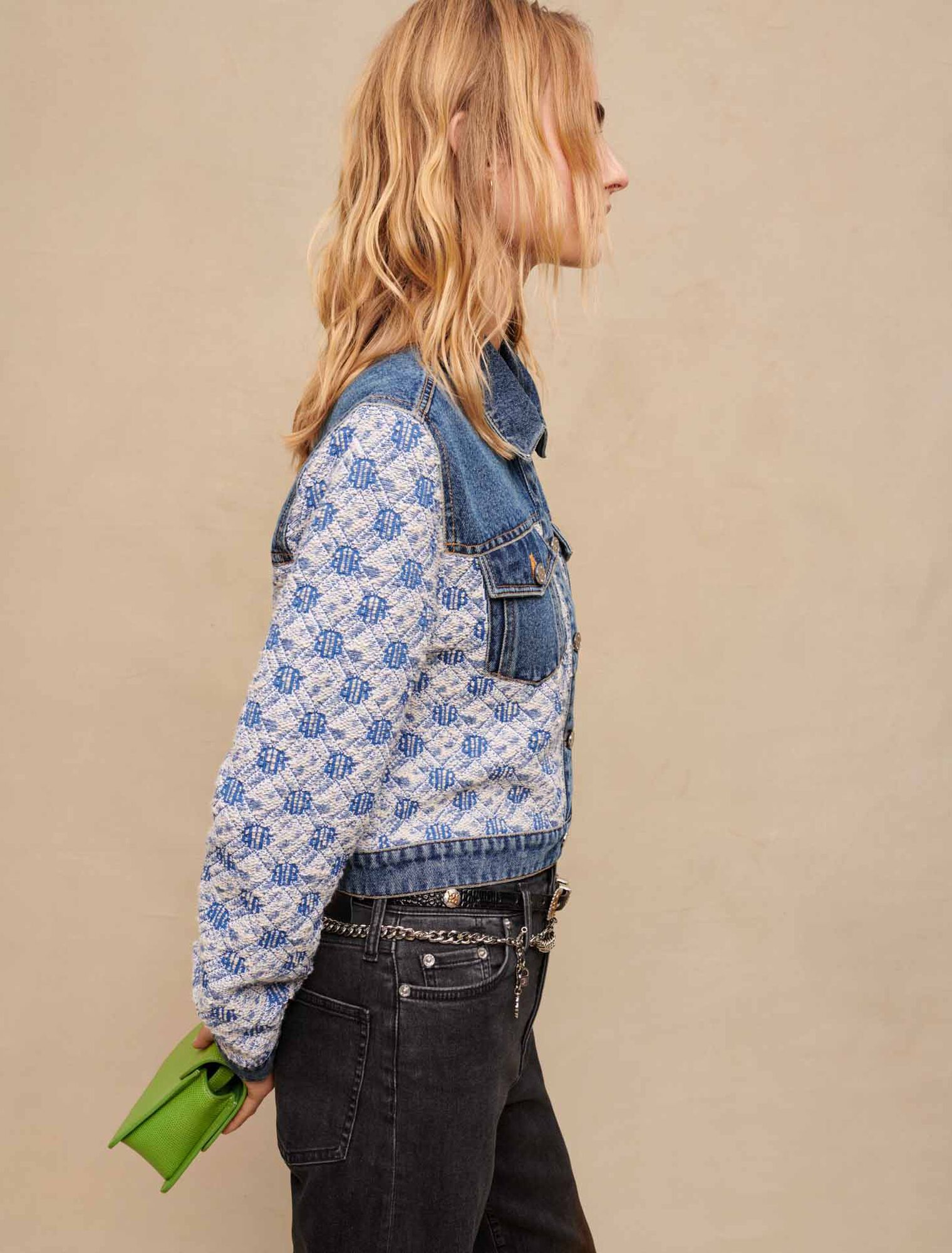 Cropped denim jacket