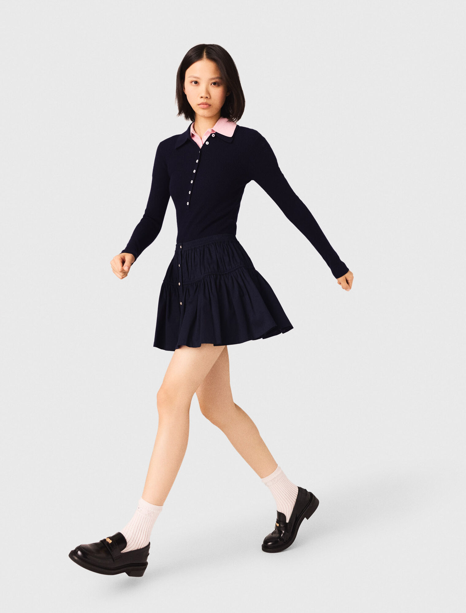 Mini elasticated waist skirt