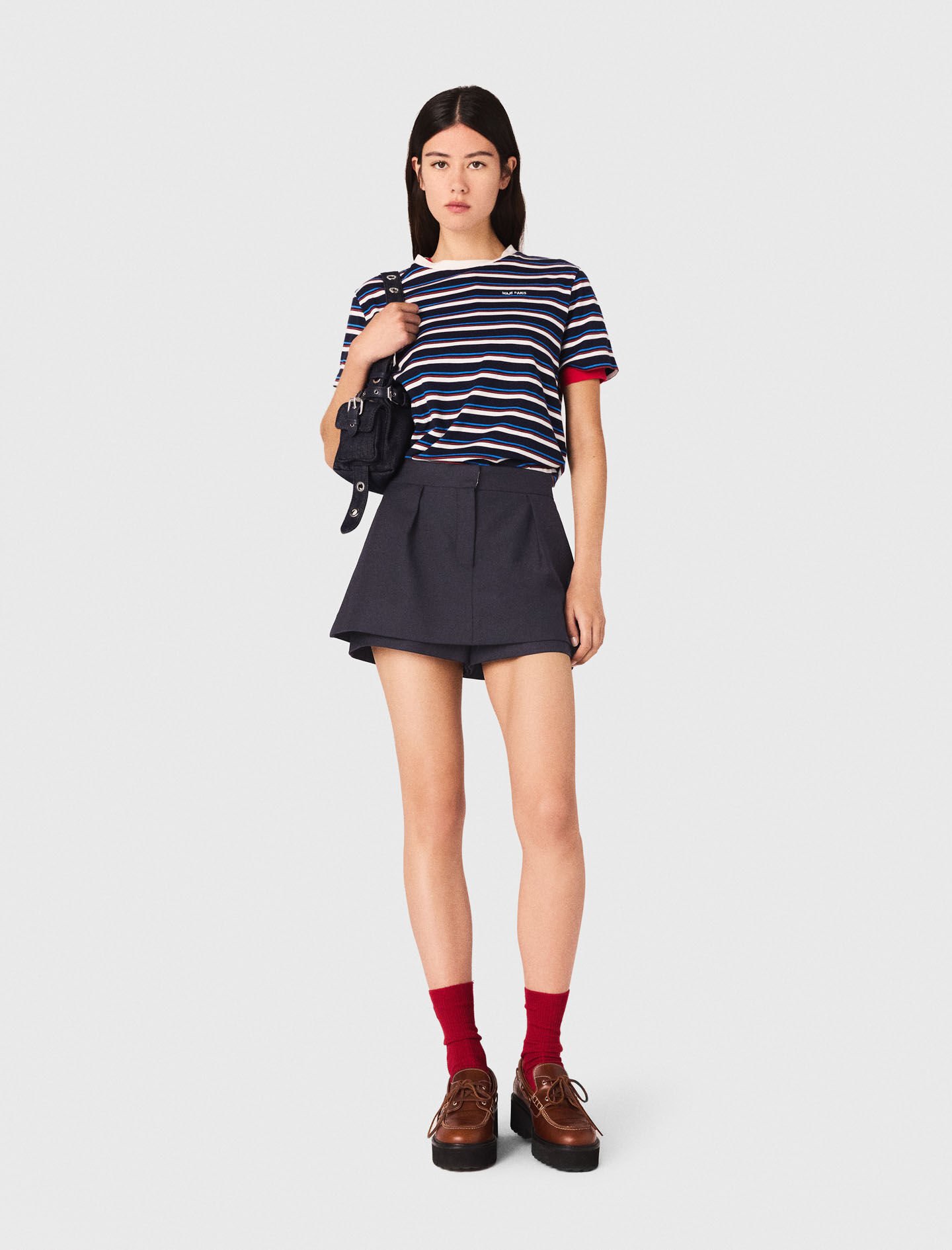 Skort Blue For Women | Maje