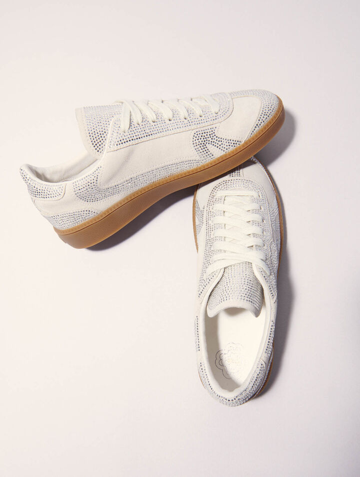 Casual rhinestone trainers