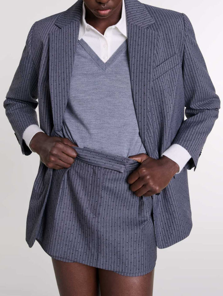 Rhinestone suit jacket