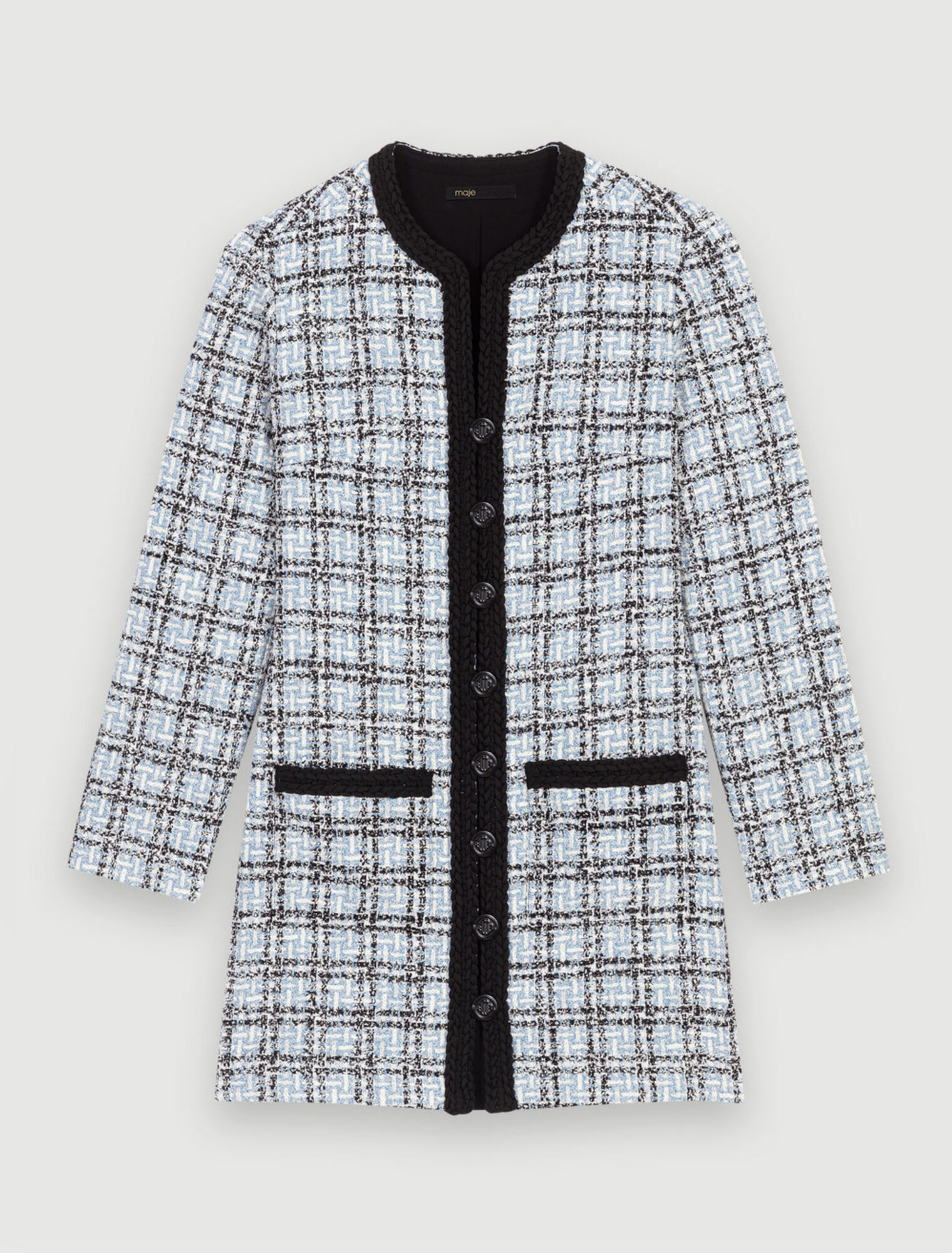 Tweed-effect dress