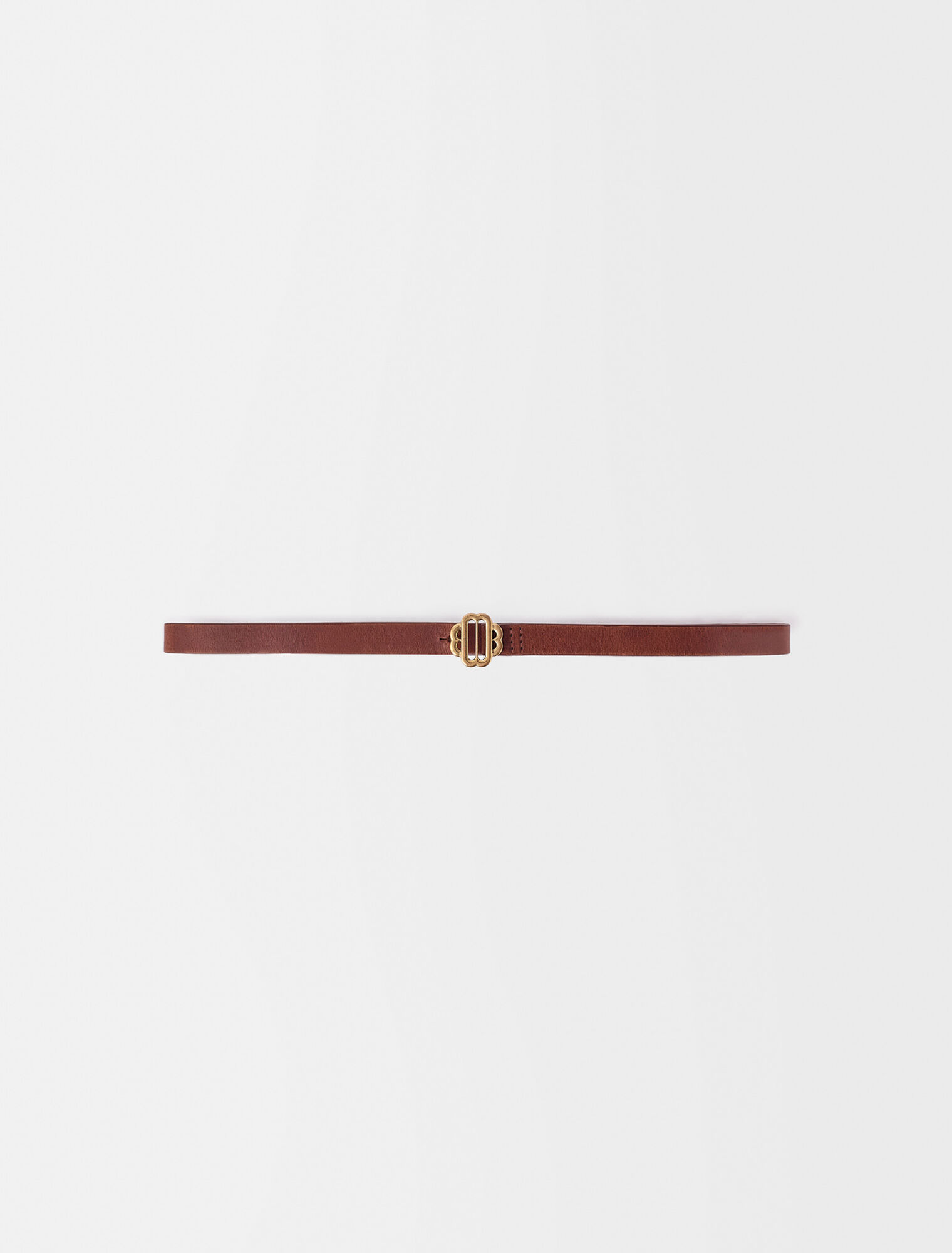 Thin leather belt