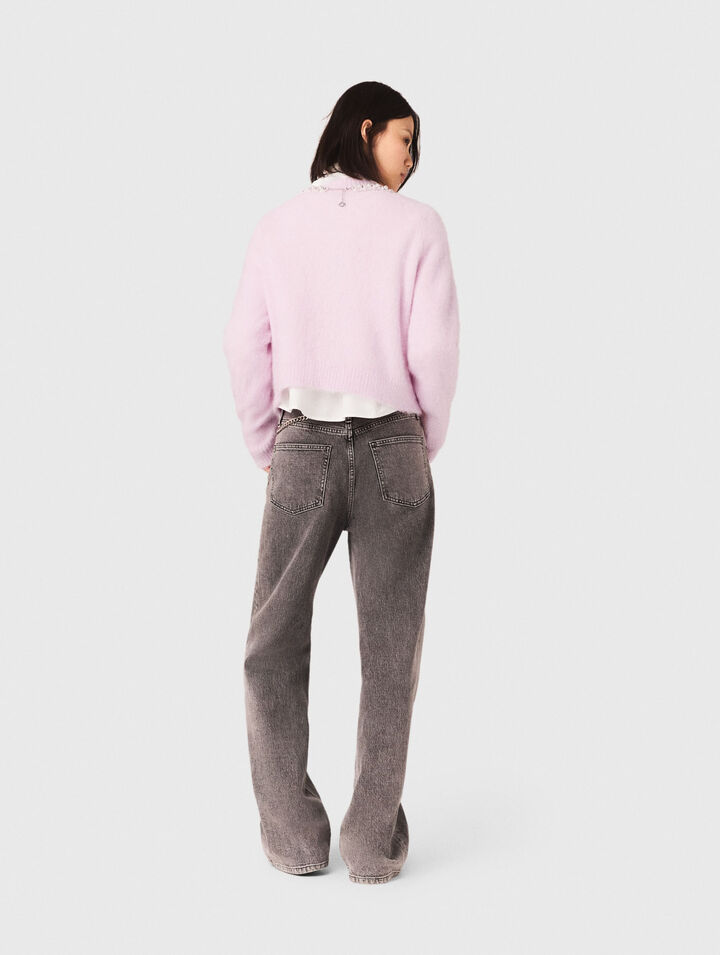 Removable jewel collar jumper