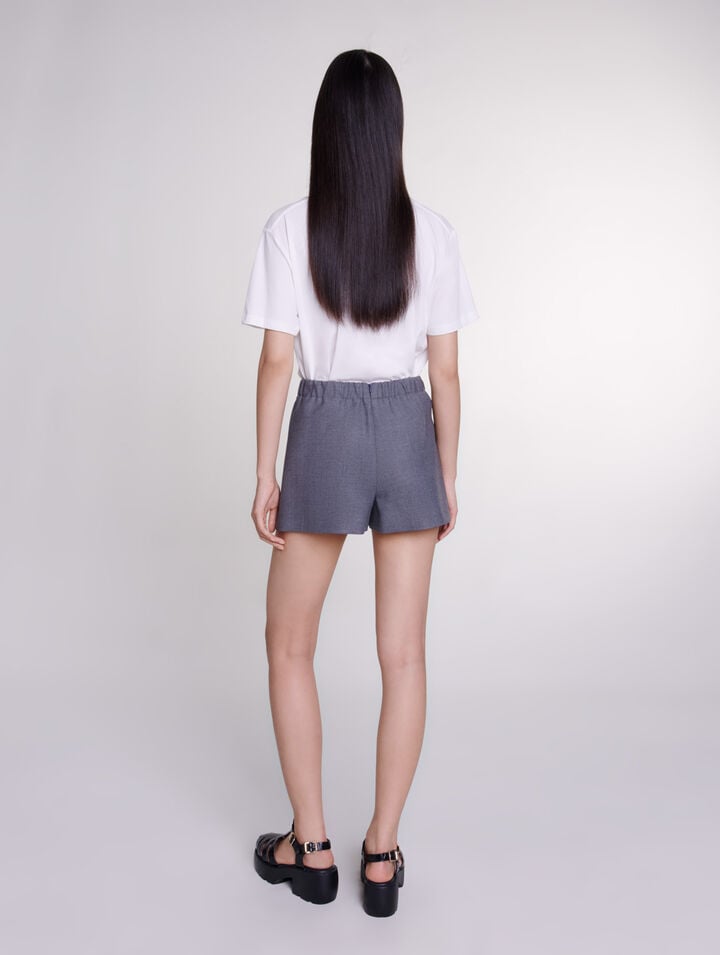 Short wraparound skirt