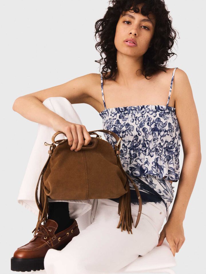 Miss M mini suede bag