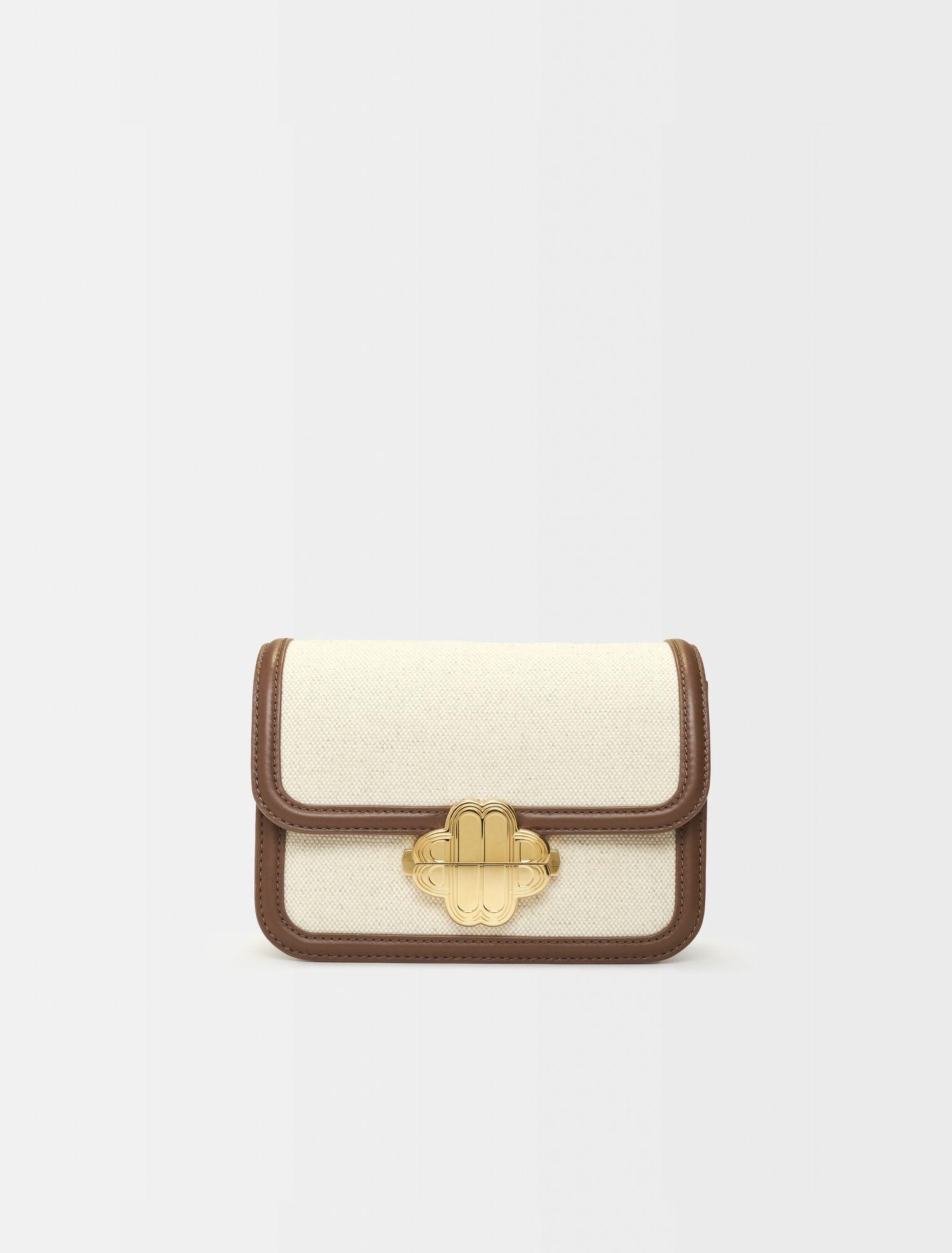 Leather and material mix bag