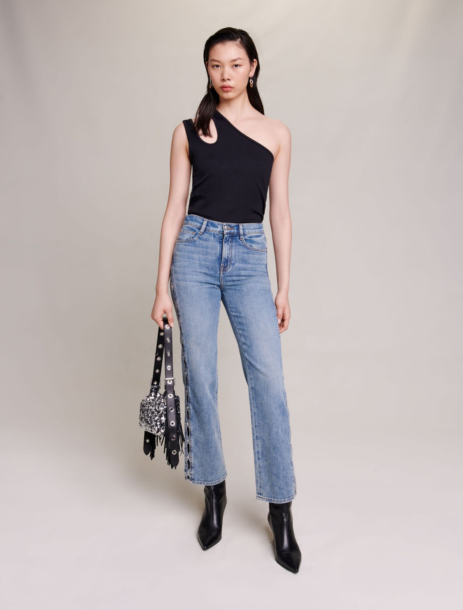 Straight-leg jeans