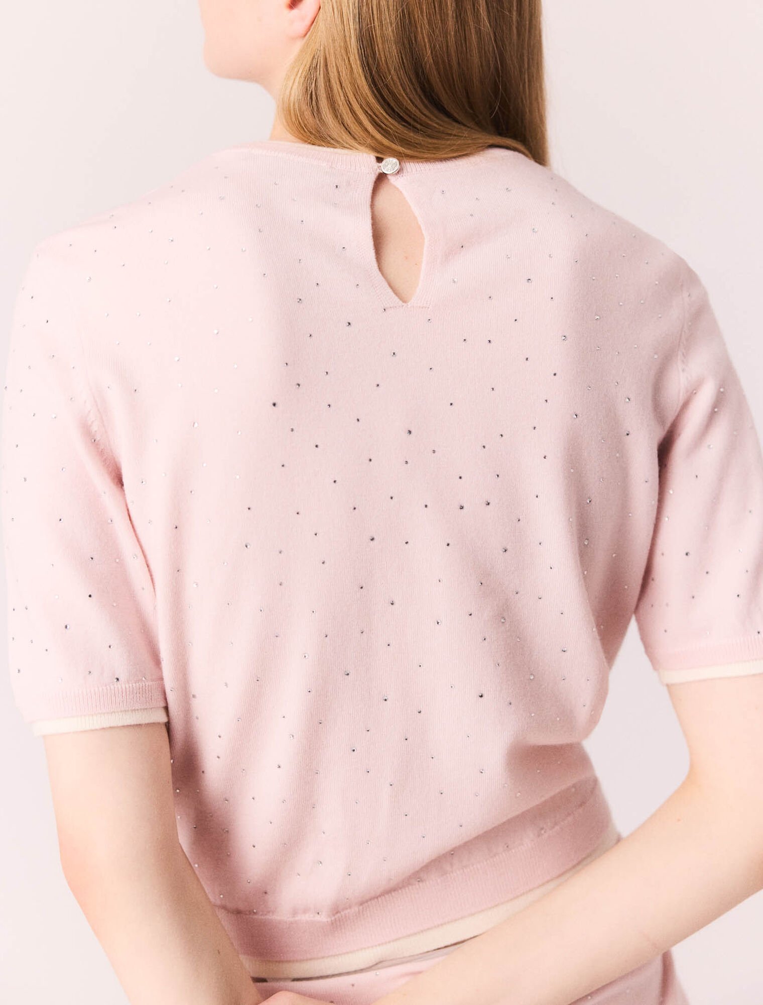 100% wool short-sleeve jumper