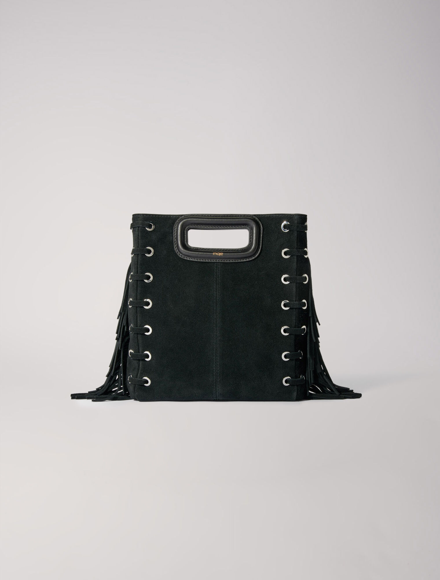 M bag in suede leather