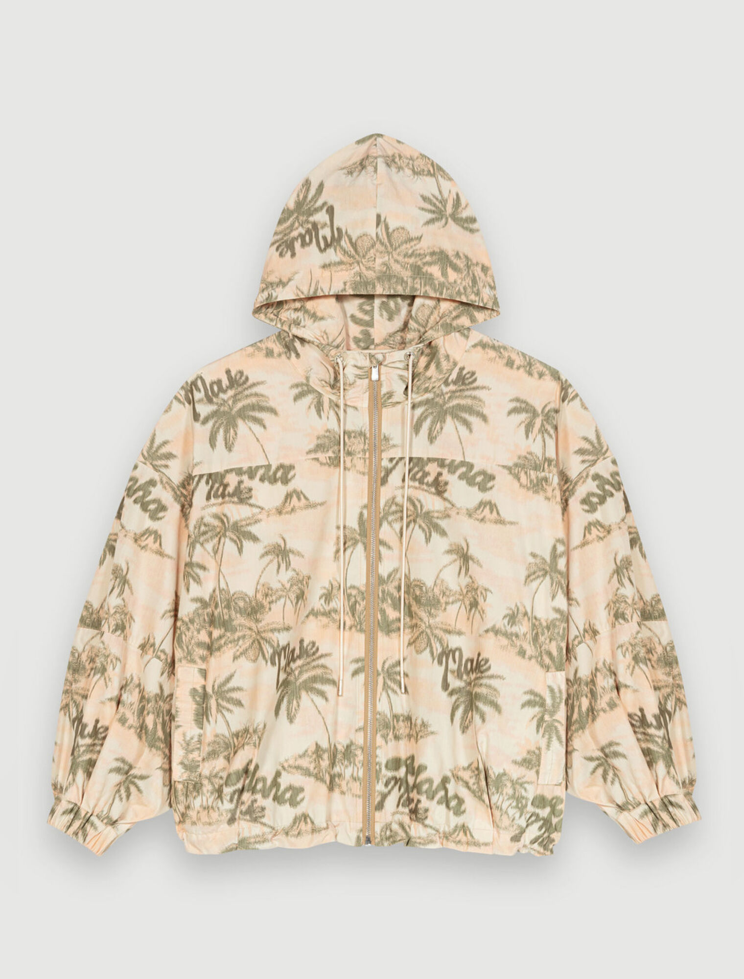 Palm-tree print jacket